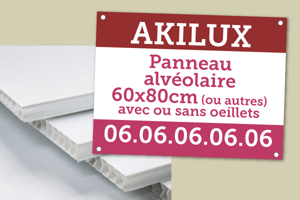 Panneaux Akylux Alvéolaire - Format personnalisé